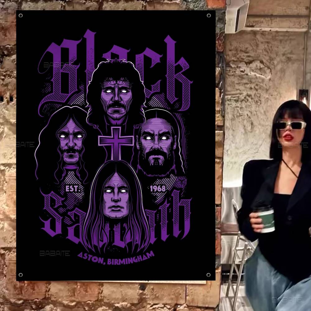 Commercial Printing Company - Black Sabbath Heavy Metal Gelişmiş Baskı
