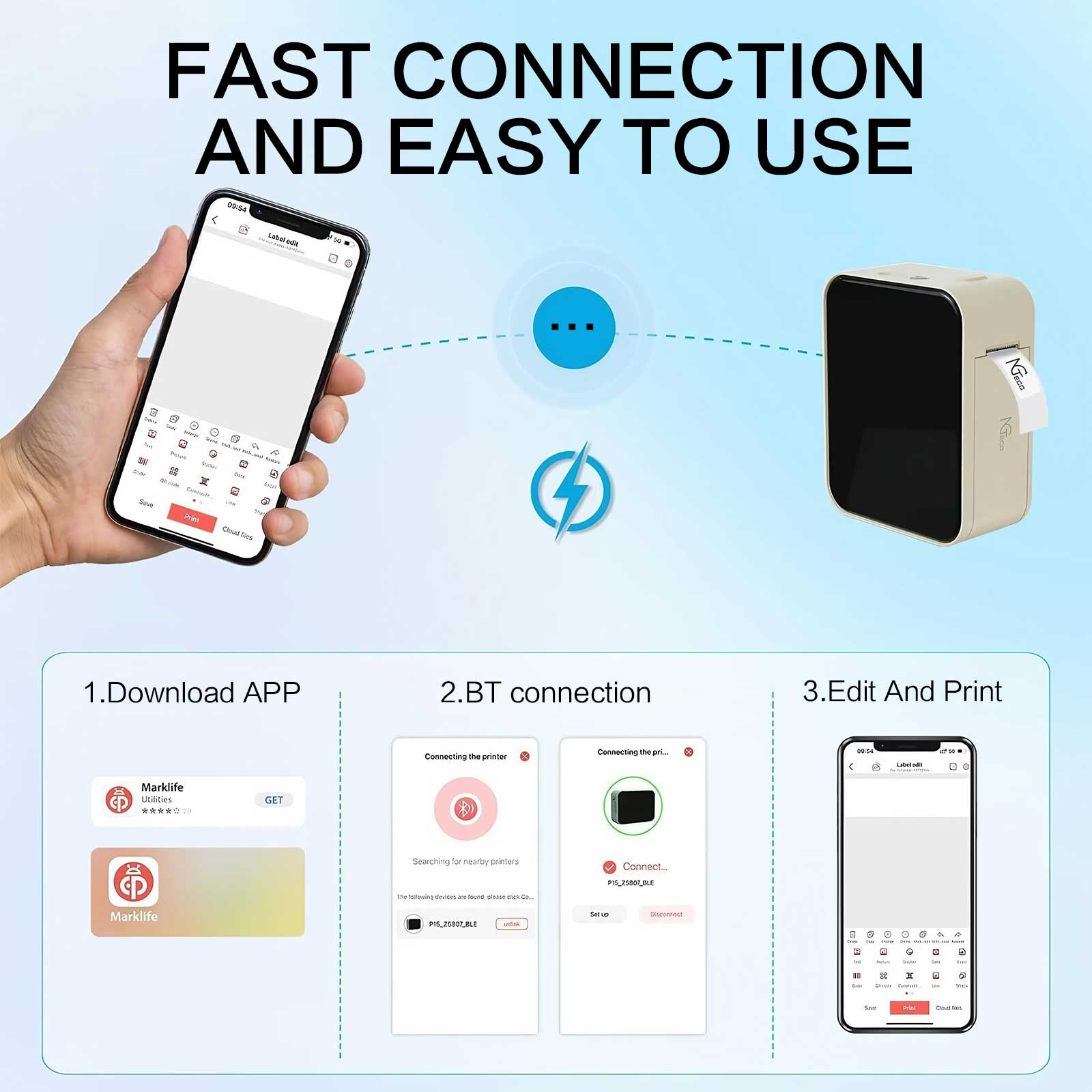 Taşınabilir Kablosuz Termal Et - Barcode Printer incelemesi ve fiyatı