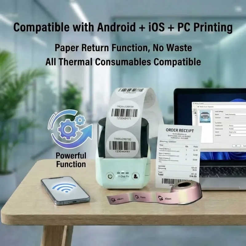 Mini 58mm Termal Taşınabilir F - Barcode Printer incelemesi ve fiyatı